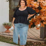 Kate Top - Washed Black
