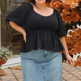 Kate Top - Washed Black