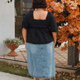 Kate Top - Washed Black