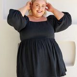 Lexi Top - Washed Black