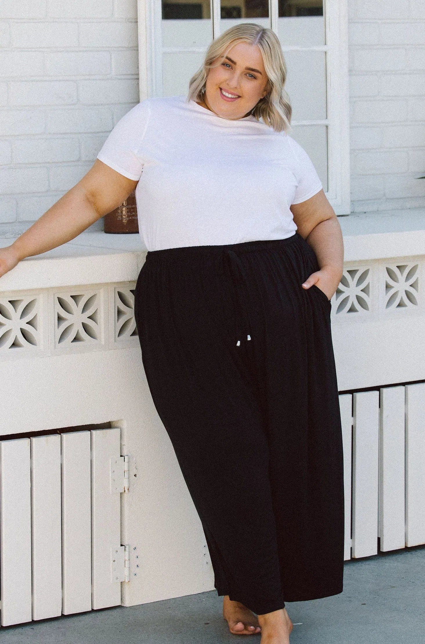 Women's Plus Size Black Pants