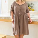 'Samples, Seconds & Archives': Sally Dress - Coffee 26/28