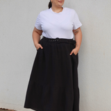 Indiana Skirt - Washed Black
