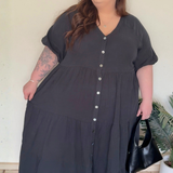 Melissa Dress - Washed Black