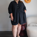 Romy Shorts - Washed Black