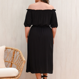 'Samples, Seconds & Archives':  Giselle Dress - Black 20 (Smaller fit)
