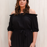 'Samples, Seconds & Archives':  Giselle Dress - Black 20 (Smaller fit)